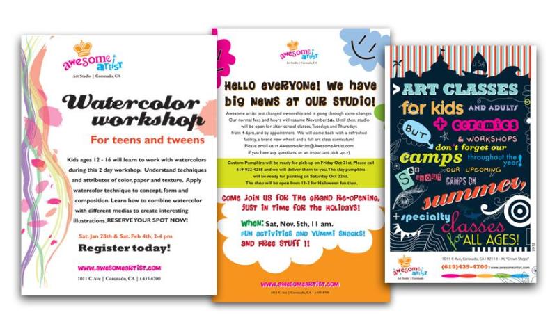 Awesome Artist marketing collateral