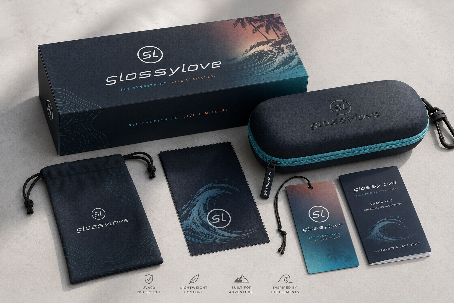 Glossylove packaging suite