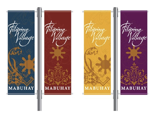 Filipino Village street banner series