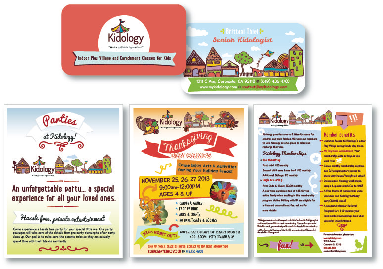 Kidology children's education center branding