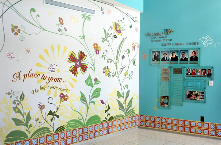A Place to Grow mural at Carlsbad Learning Center